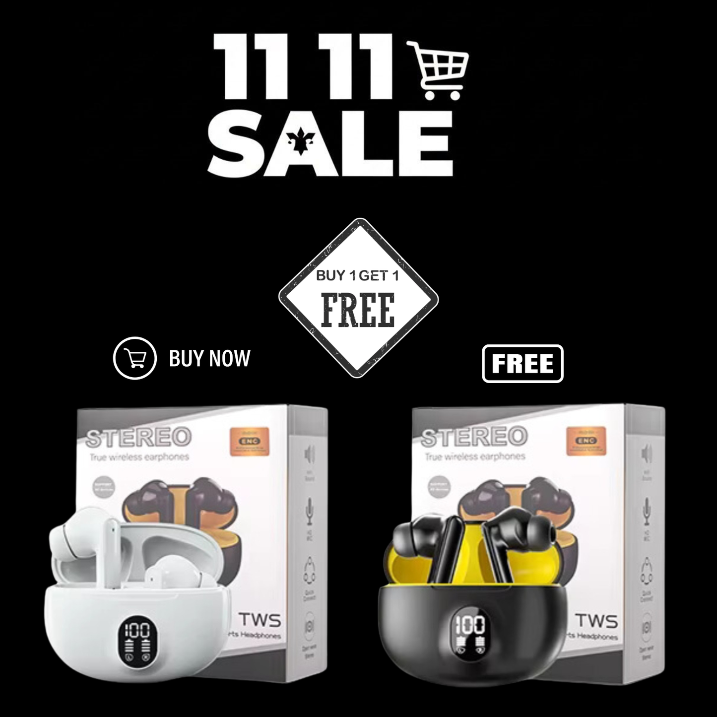 Buy 1 Get 1 Free - Stereo Airpods