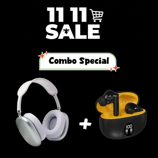 Combo Special- P9 Wireless Headphones+ Stereo Buds